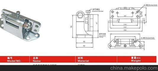 供應YL-720可調式門合頁、不銹鋼鉸鏈(鋅合金) 玉龍制冷(圖)圖片,供應YL-720可調式門合頁、不銹鋼鉸鏈(鋅合金) 玉龍制冷(圖)圖片大全,玉環縣玉龍制冷機械廠-1-